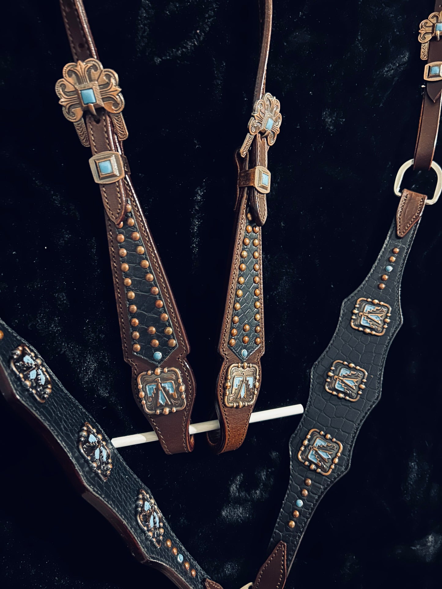 Thunderbird tack set - breastcollar - headstall