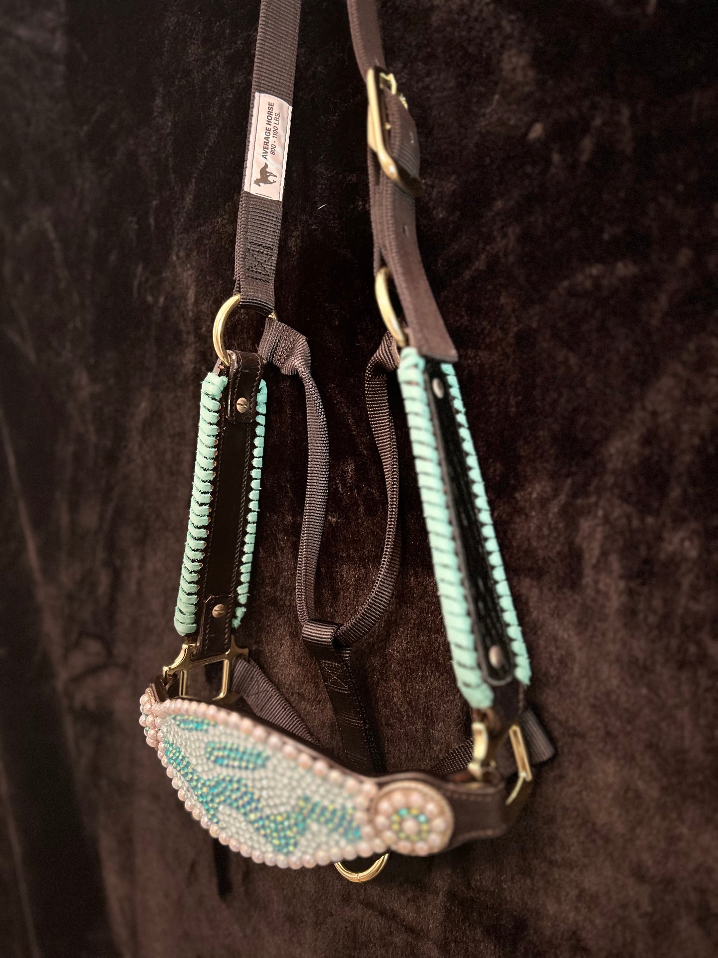 Turquoise swirl halter