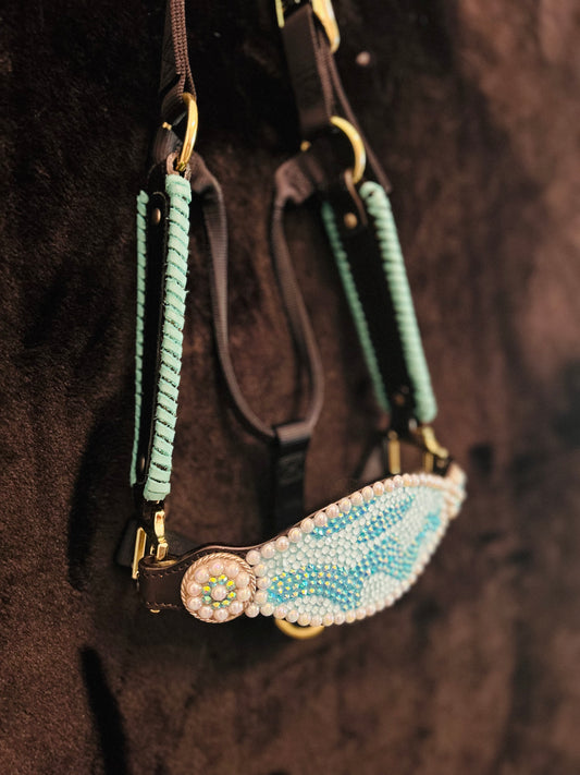 Turquoise swirl halter