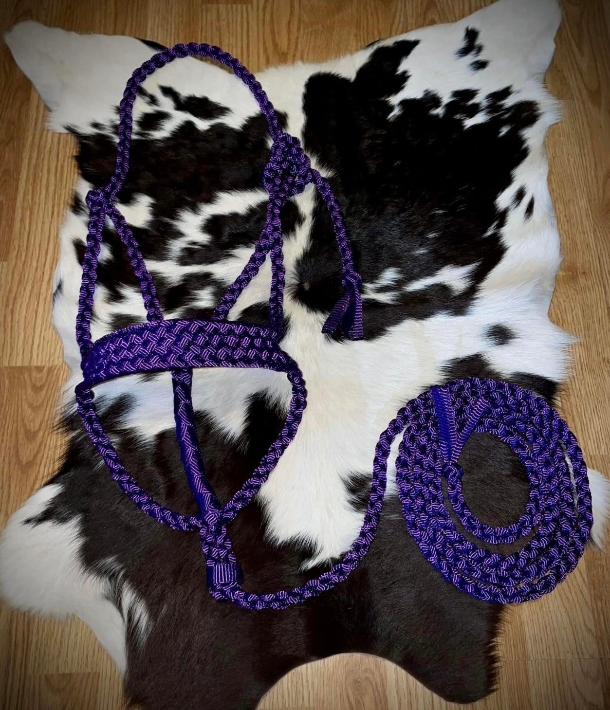 Solid color muletape halter