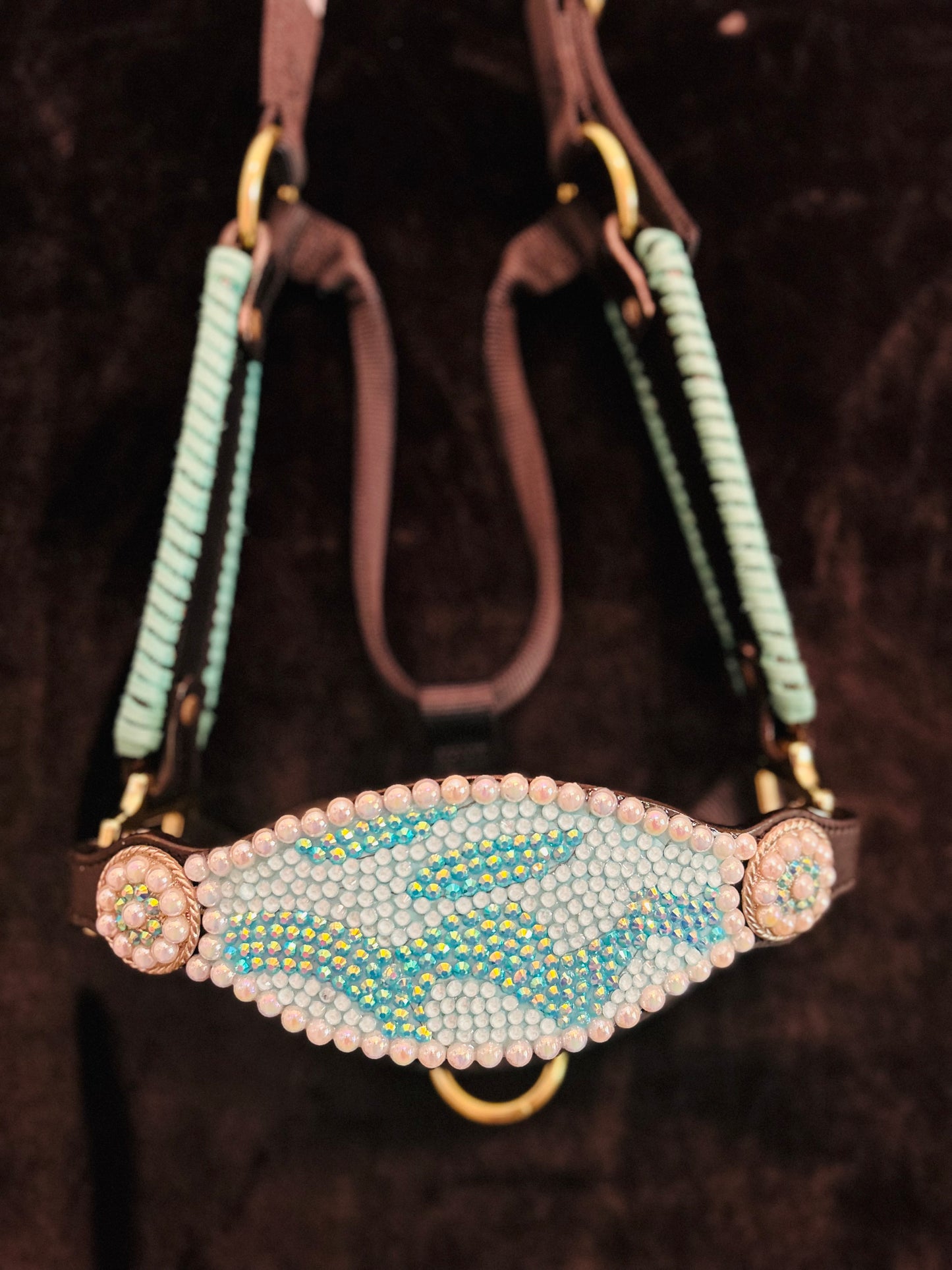 Turquoise swirl halter
