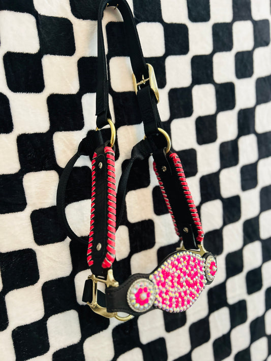 Pink AB stoned halter