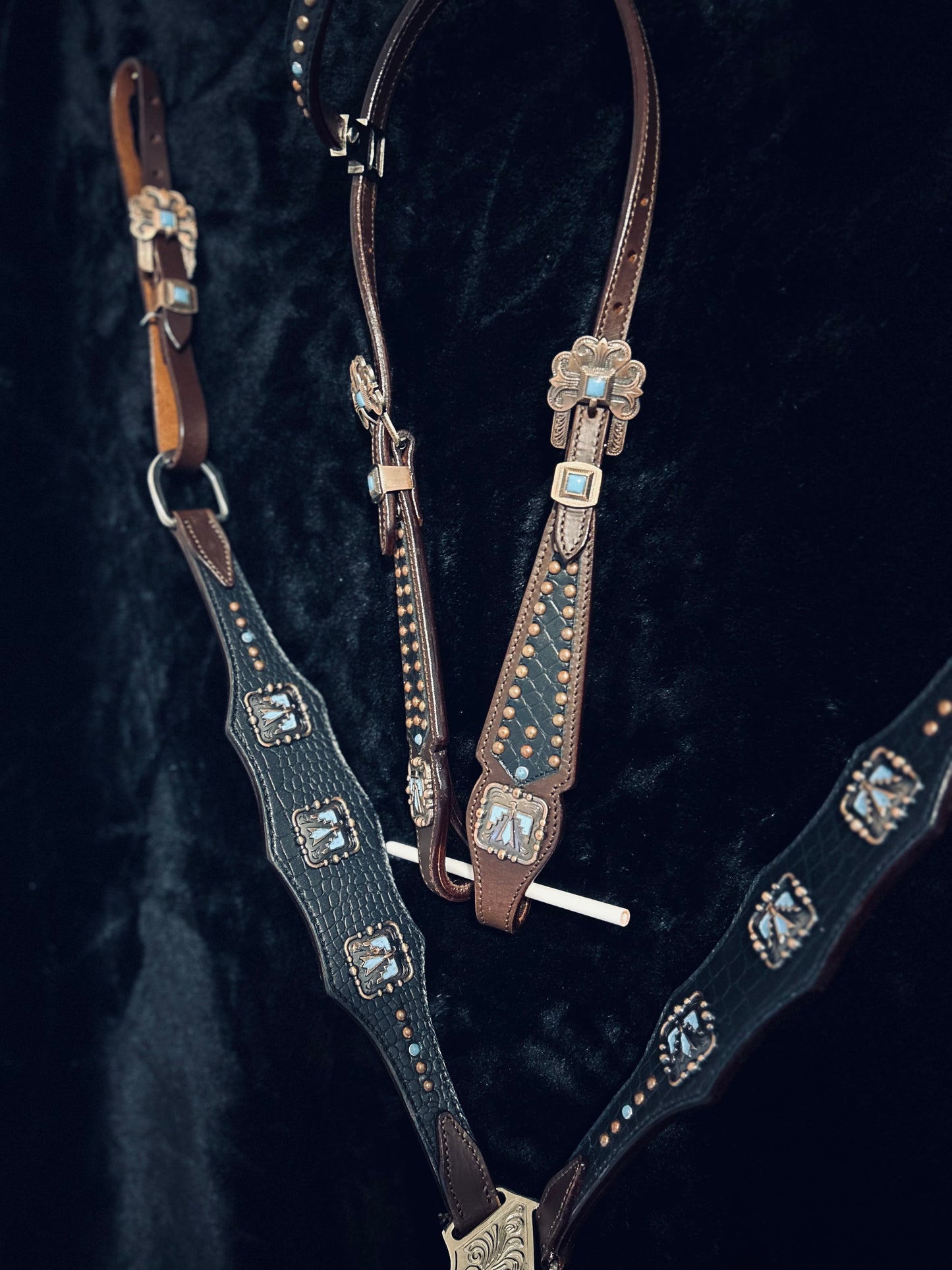Thunderbird tack set - breastcollar - headstall