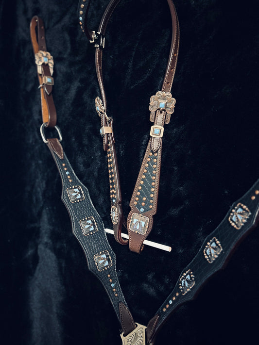 Thunderbird tack set - breastcollar - headstall